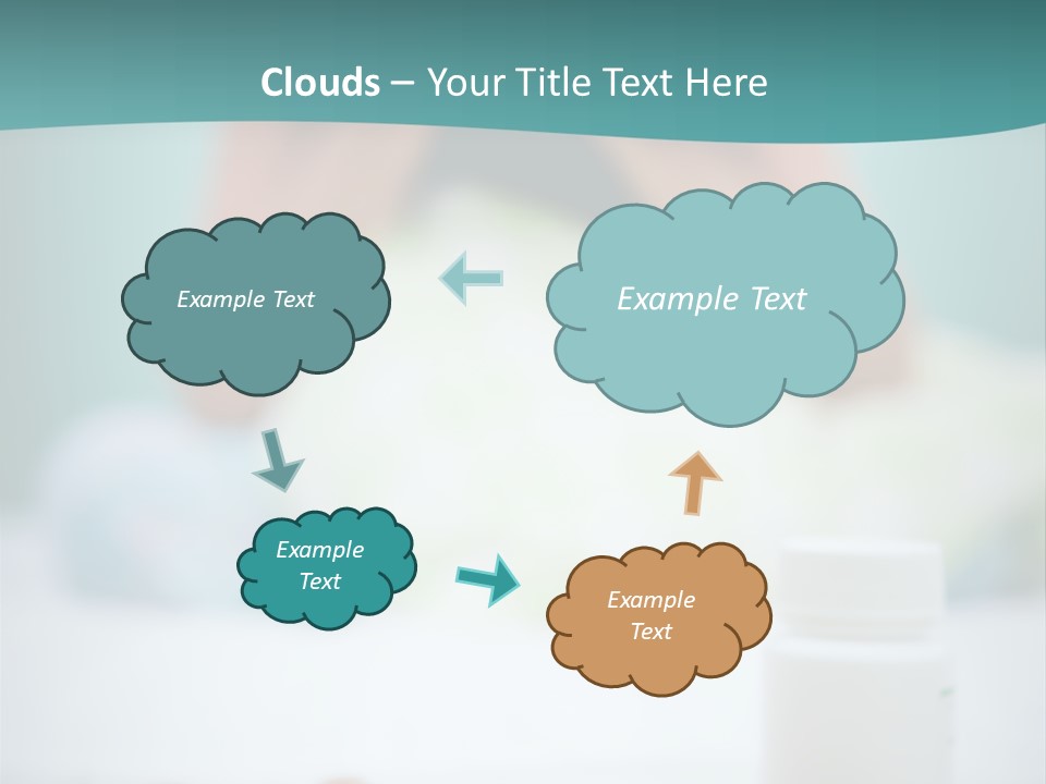 Patient Bed Young PowerPoint Template