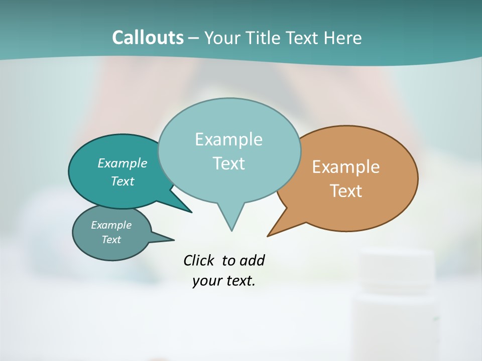 Patient Bed Young PowerPoint Template
