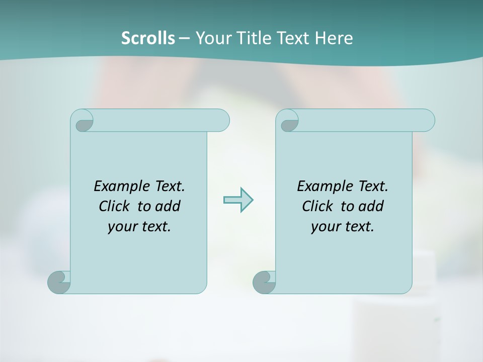 Patient Bed Young PowerPoint Template