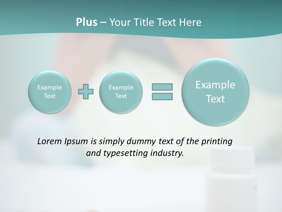 Patient Bed Young PowerPoint Template