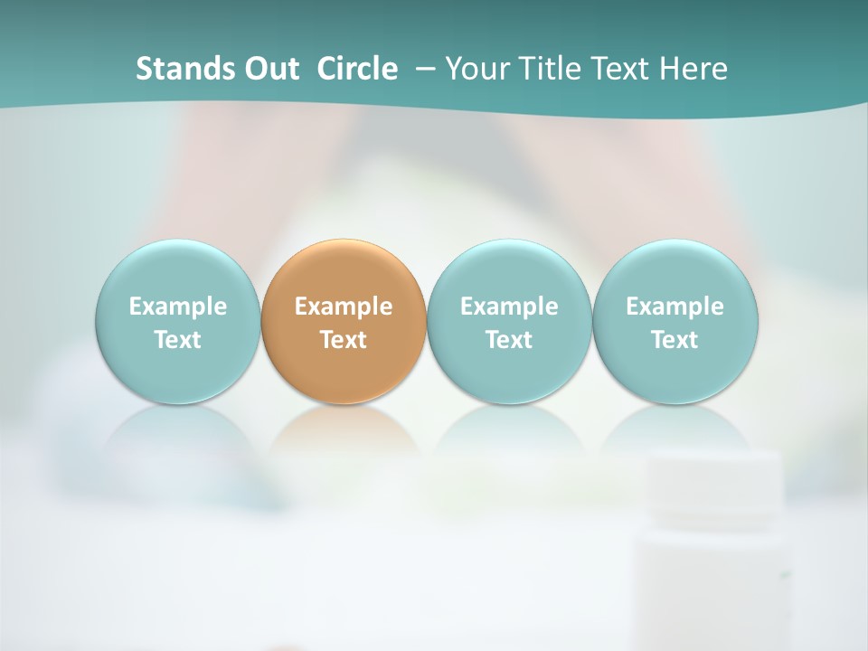 Patient Bed Young PowerPoint Template