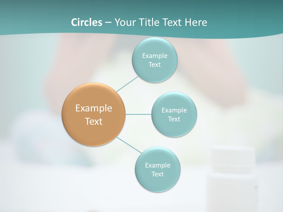 Patient Bed Young PowerPoint Template