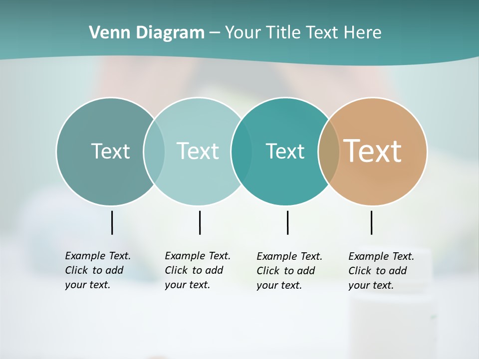 Patient Bed Young PowerPoint Template