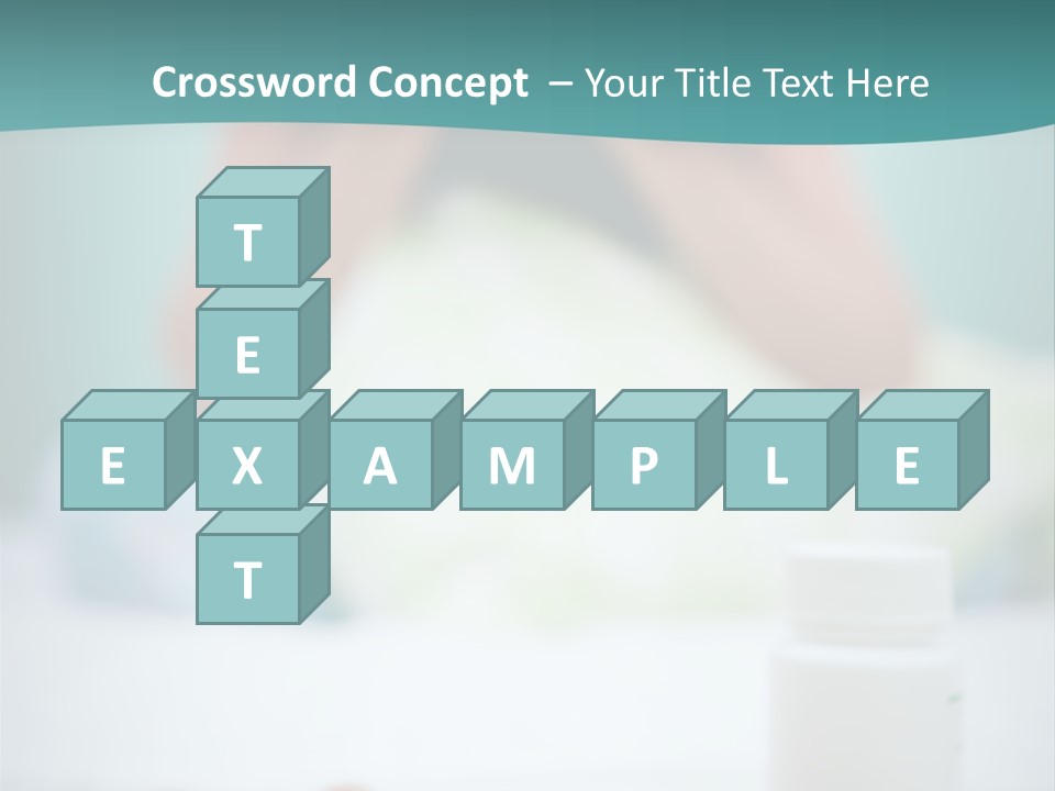 Patient Bed Young PowerPoint Template