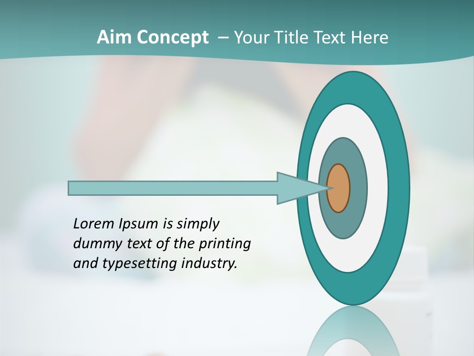 Patient Bed Young PowerPoint Template