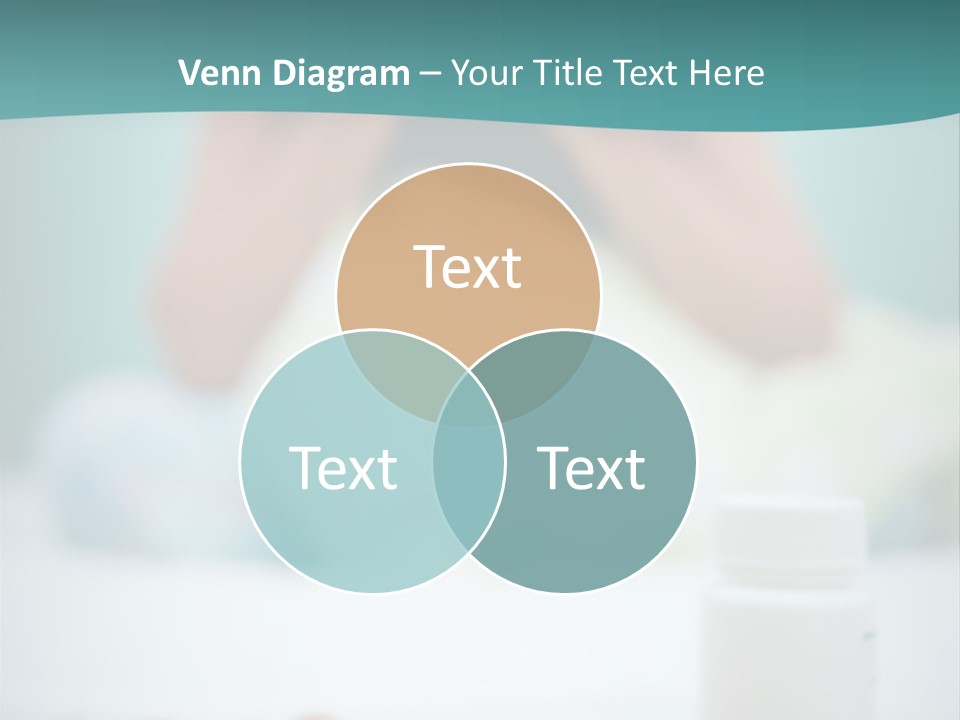 Patient Bed Young PowerPoint Template