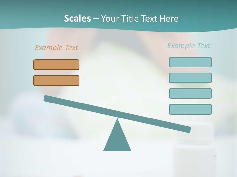 Patient Bed Young PowerPoint Template