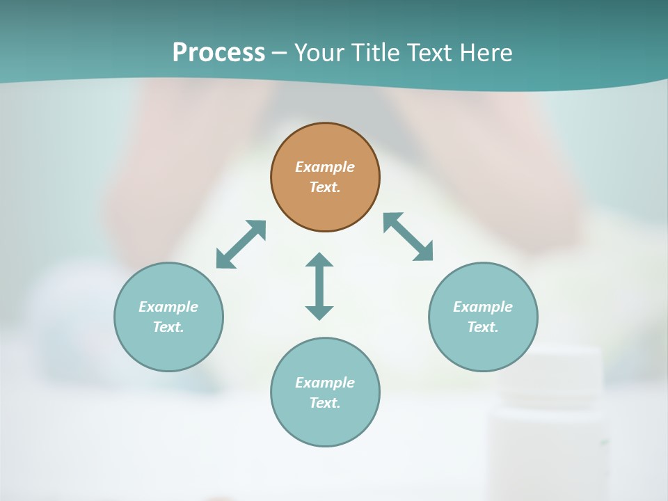 Patient Bed Young PowerPoint Template