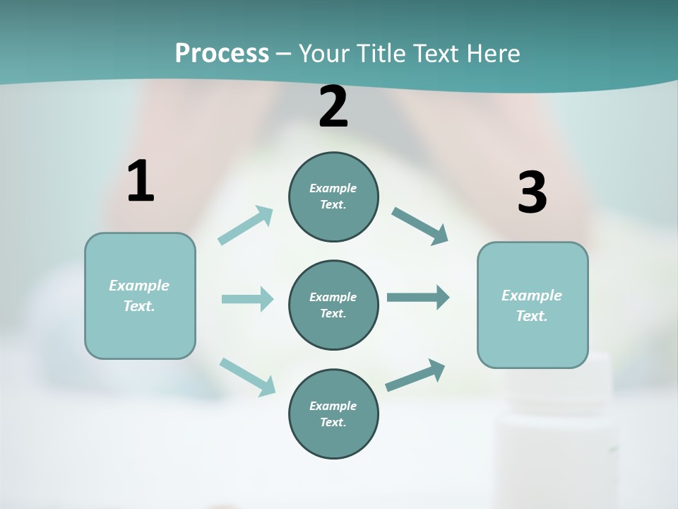 Patient Bed Young PowerPoint Template
