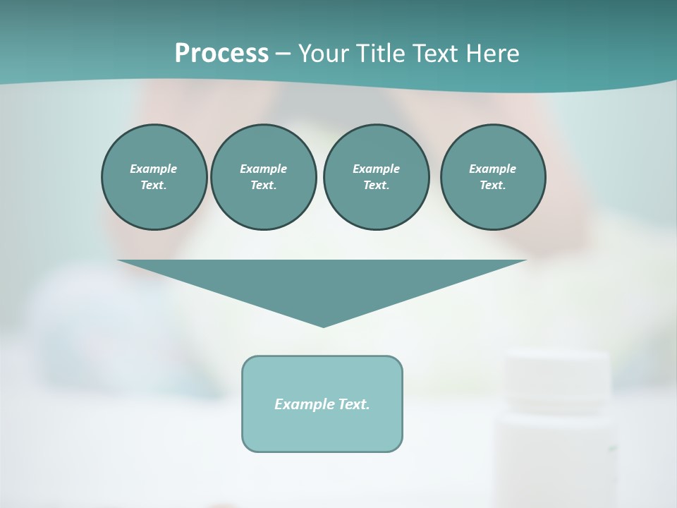 Patient Bed Young PowerPoint Template