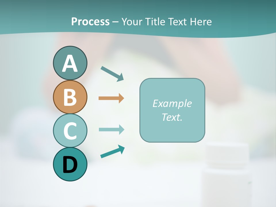 Patient Bed Young PowerPoint Template
