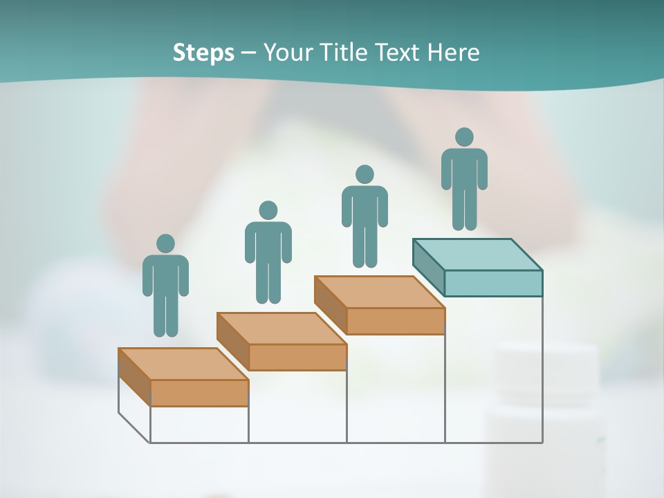 Patient Bed Young PowerPoint Template