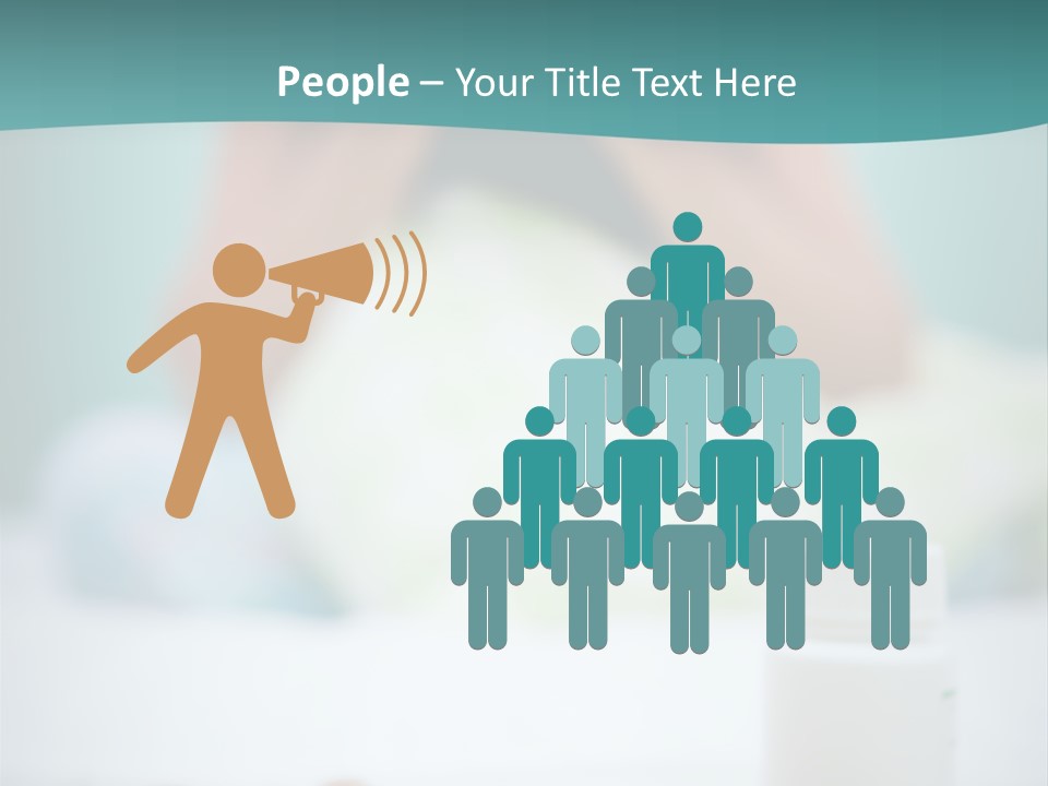 Patient Bed Young PowerPoint Template