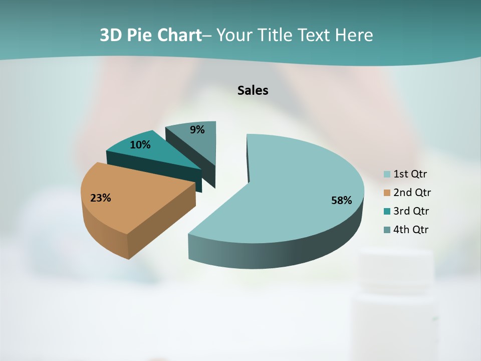 Patient Bed Young PowerPoint Template