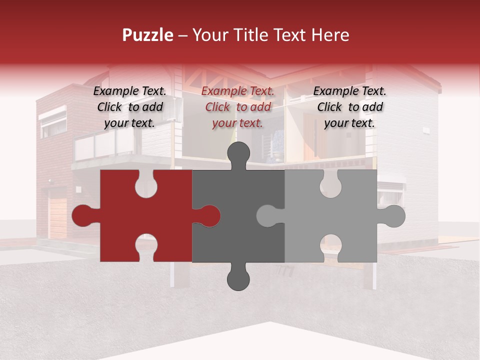 Brick Window Home PowerPoint Template