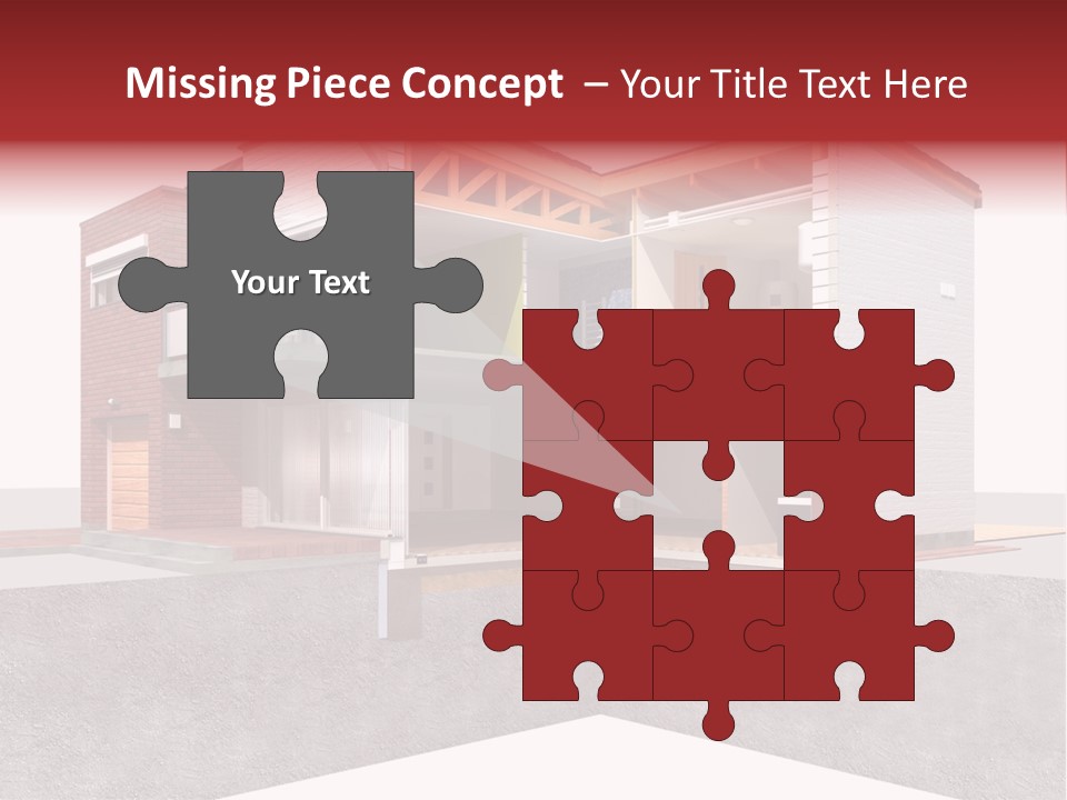 Brick Window Home PowerPoint Template