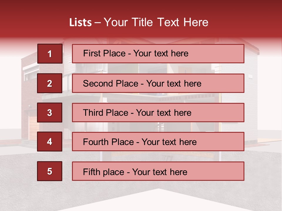 Brick Window Home PowerPoint Template