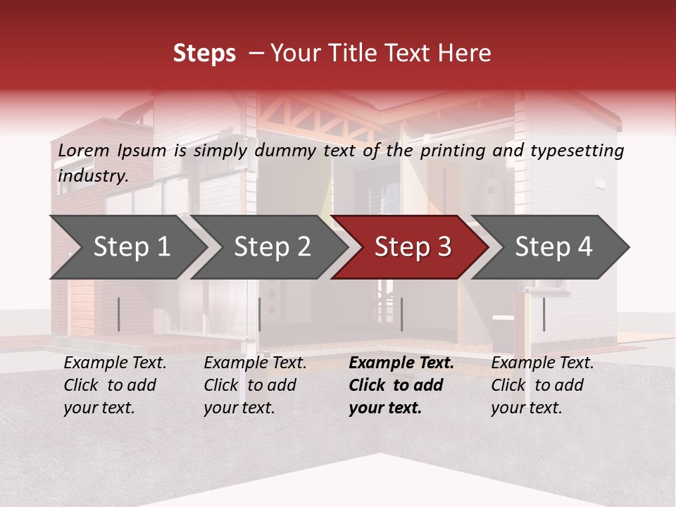 Brick Window Home PowerPoint Template