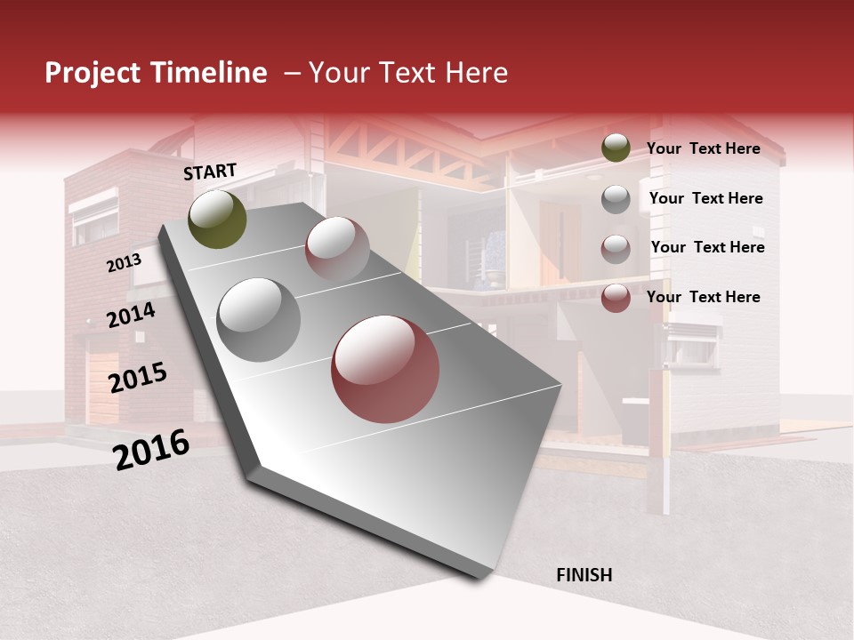 Brick Window Home PowerPoint Template