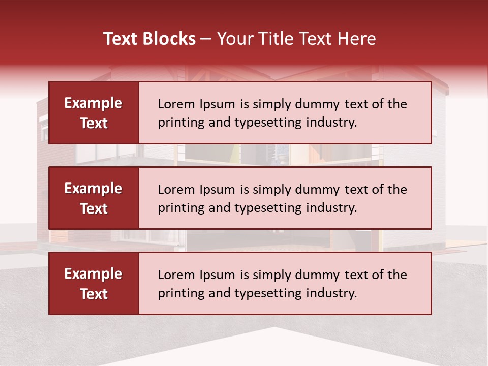Brick Window Home PowerPoint Template