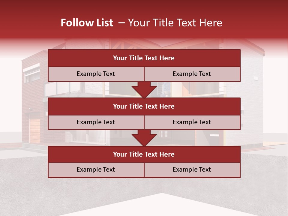 Brick Window Home PowerPoint Template