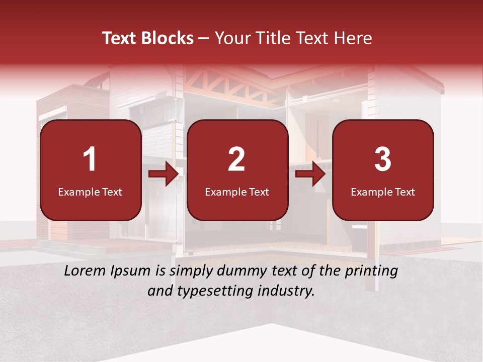 Brick Window Home PowerPoint Template