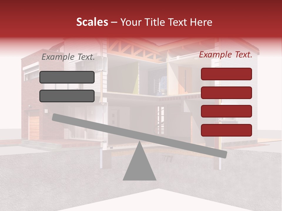 Brick Window Home PowerPoint Template
