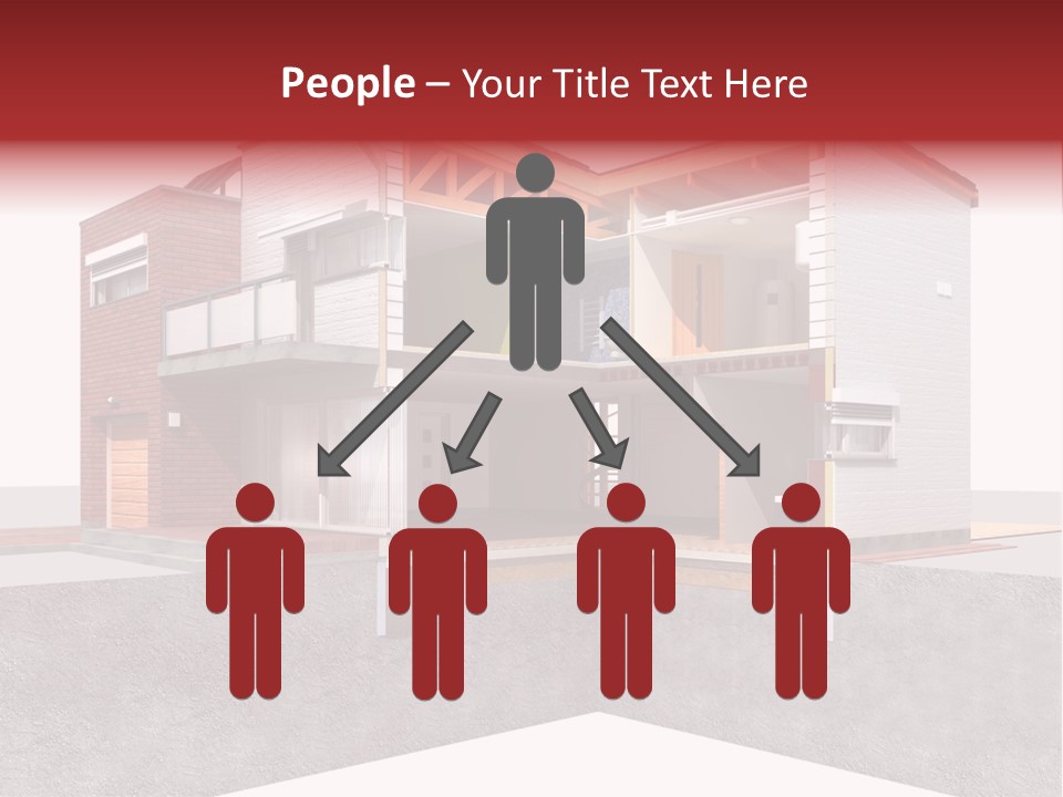 Brick Window Home PowerPoint Template