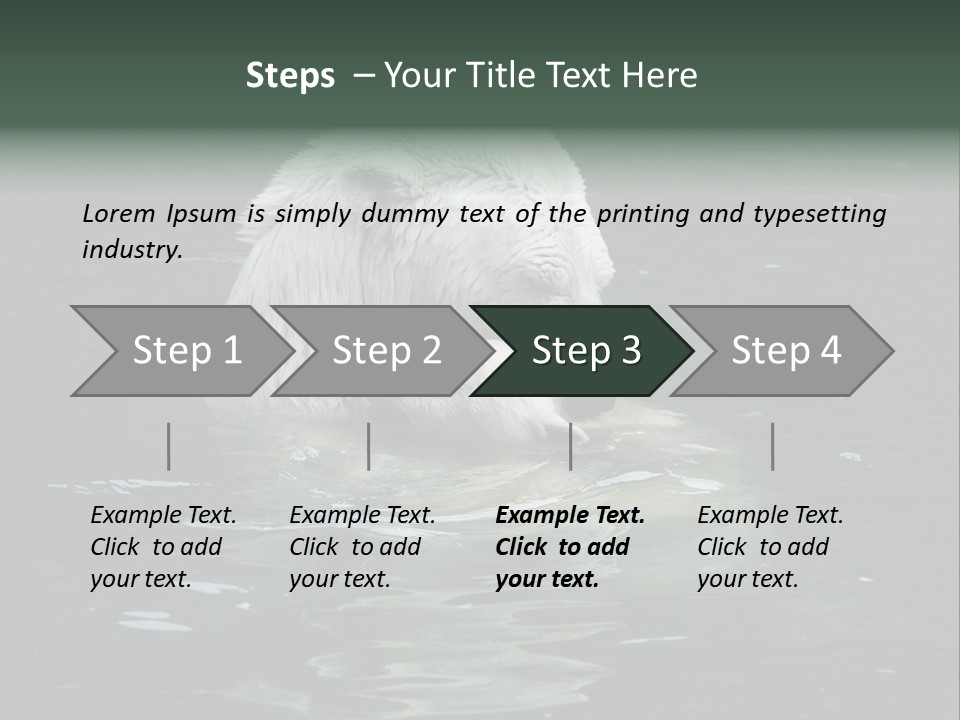Nature Swim Dangerous PowerPoint Template