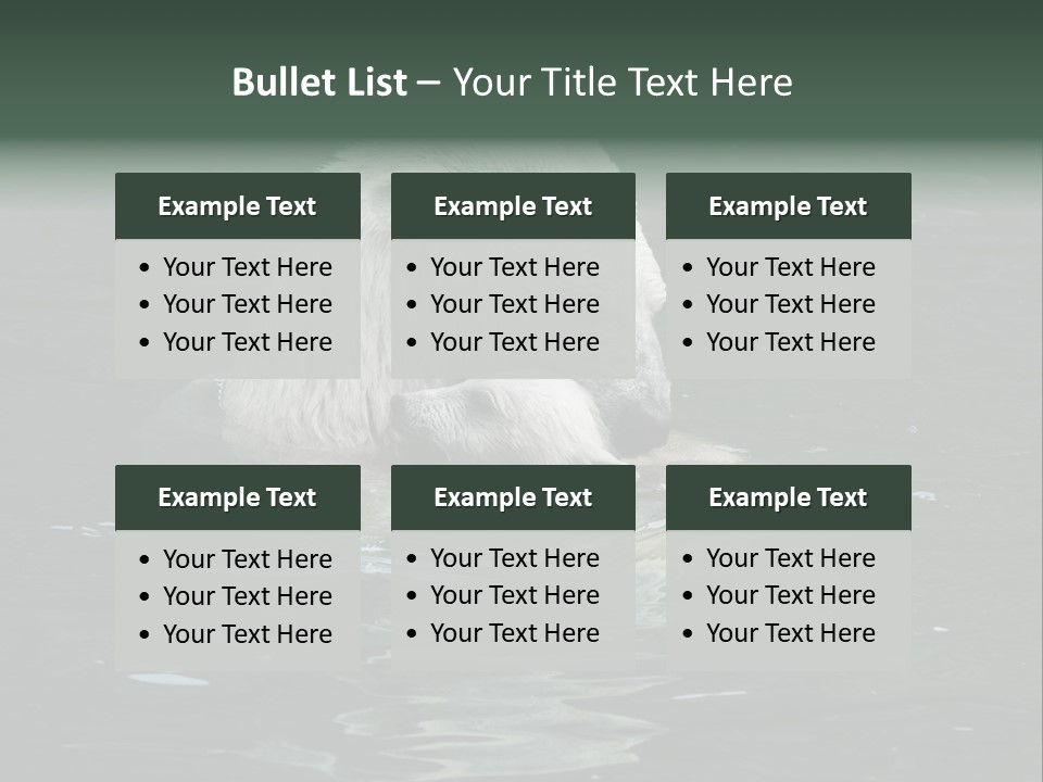 Nature Swim Dangerous PowerPoint Template