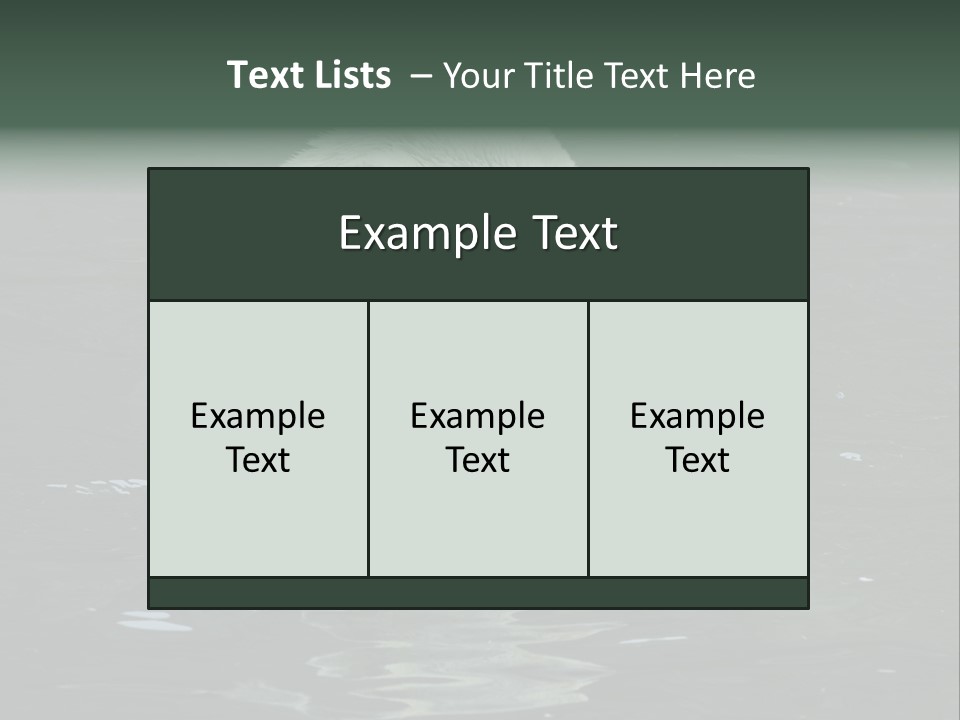 Nature Swim Dangerous PowerPoint Template