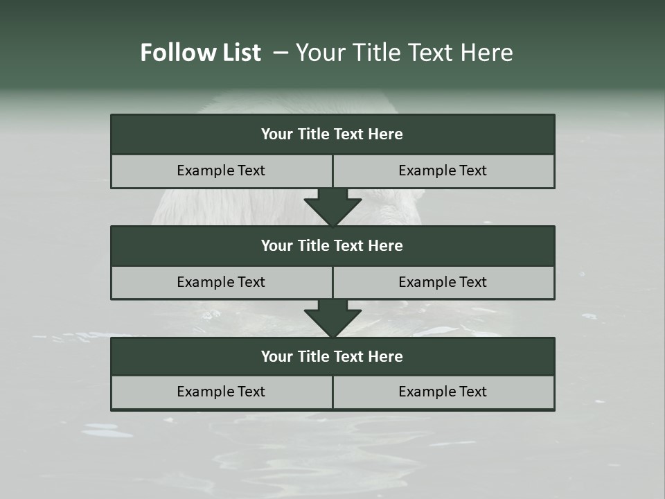Nature Swim Dangerous PowerPoint Template