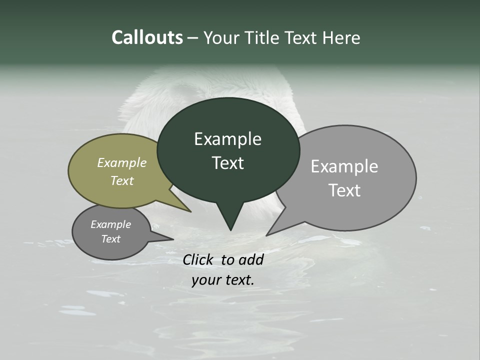 Nature Swim Dangerous PowerPoint Template