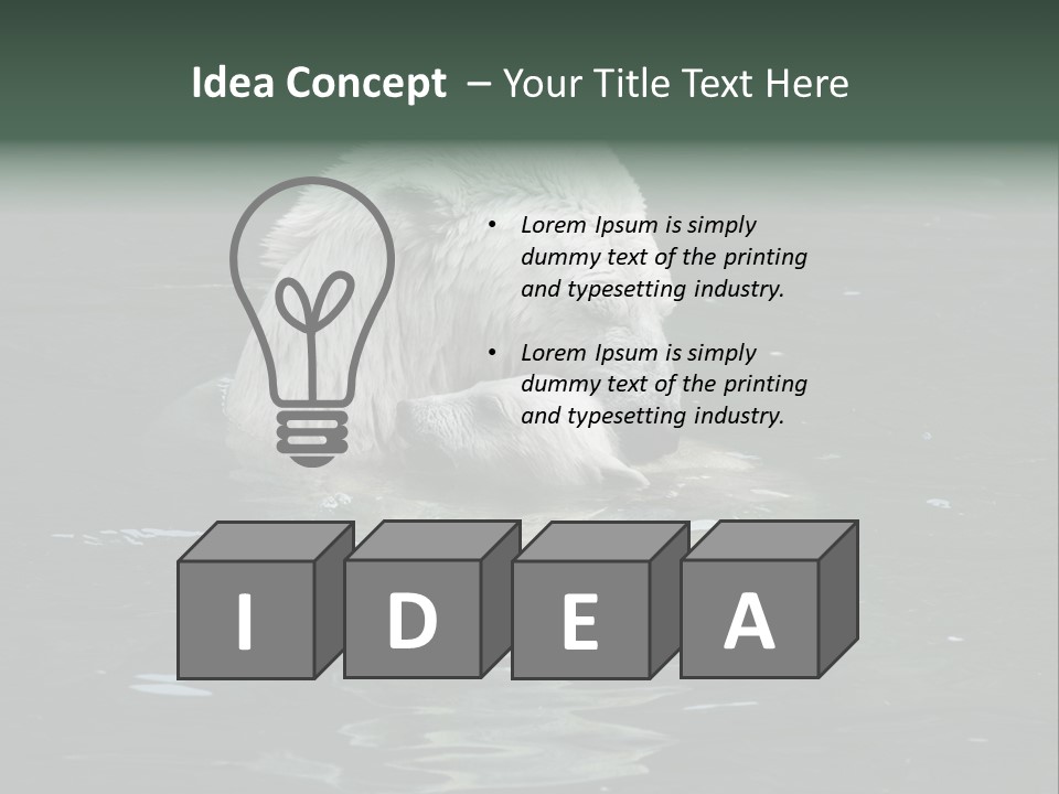 Nature Swim Dangerous PowerPoint Template