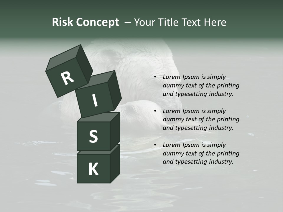 Nature Swim Dangerous PowerPoint Template