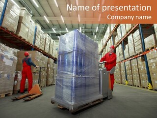 Warehousing Shipping Flow PowerPoint Template