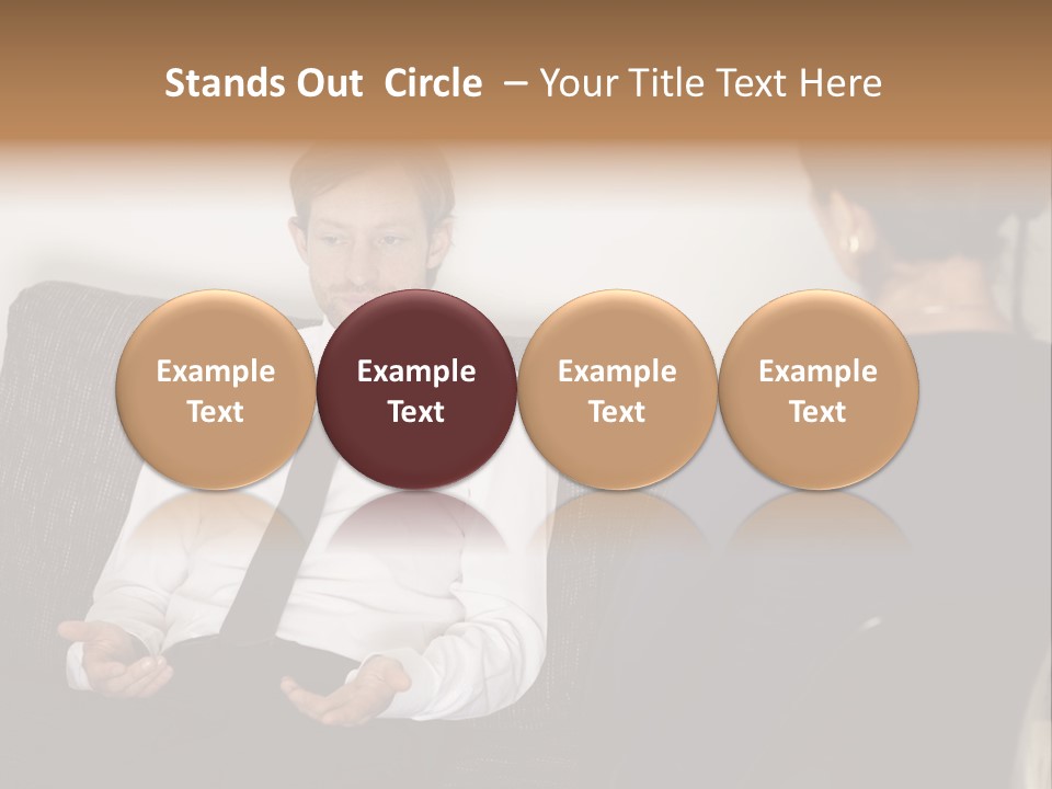 Counseling Depression Help PowerPoint Template