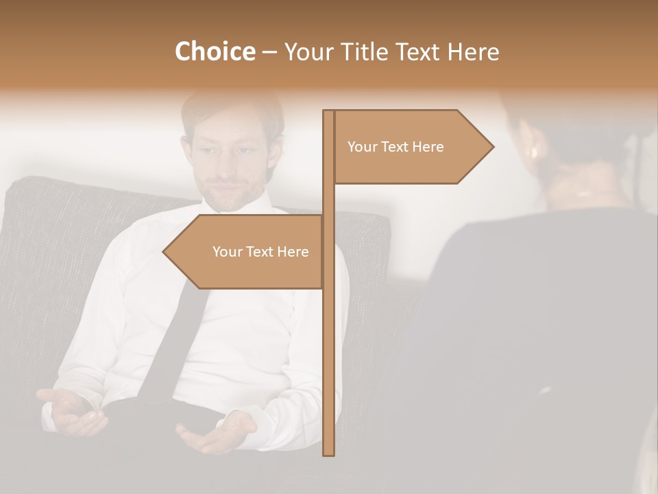Counseling Depression Help PowerPoint Template