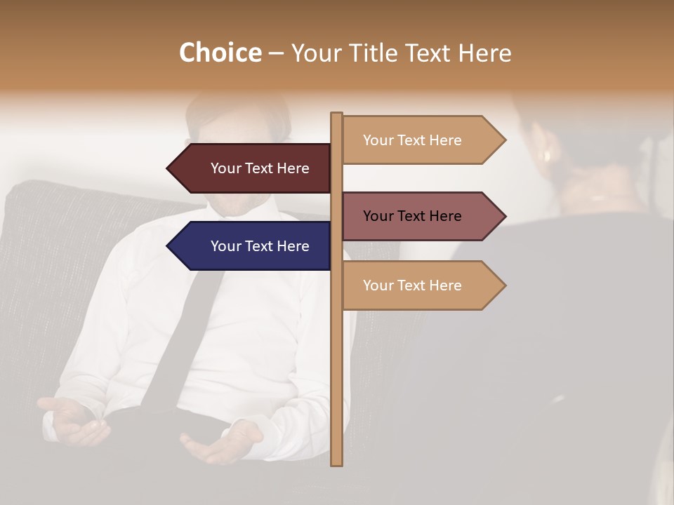 Counseling Depression Help PowerPoint Template