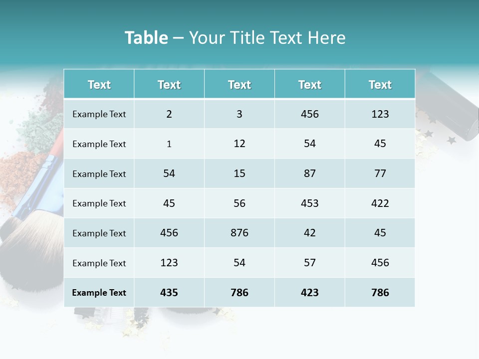 Isolated Paint Female PowerPoint Template