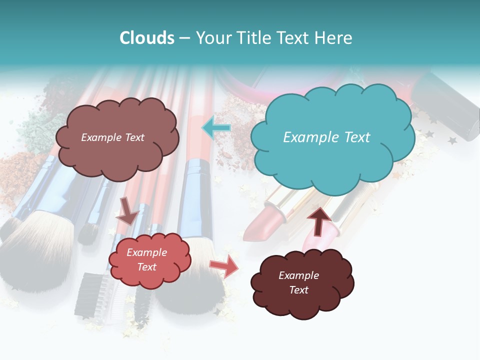 Isolated Paint Female PowerPoint Template