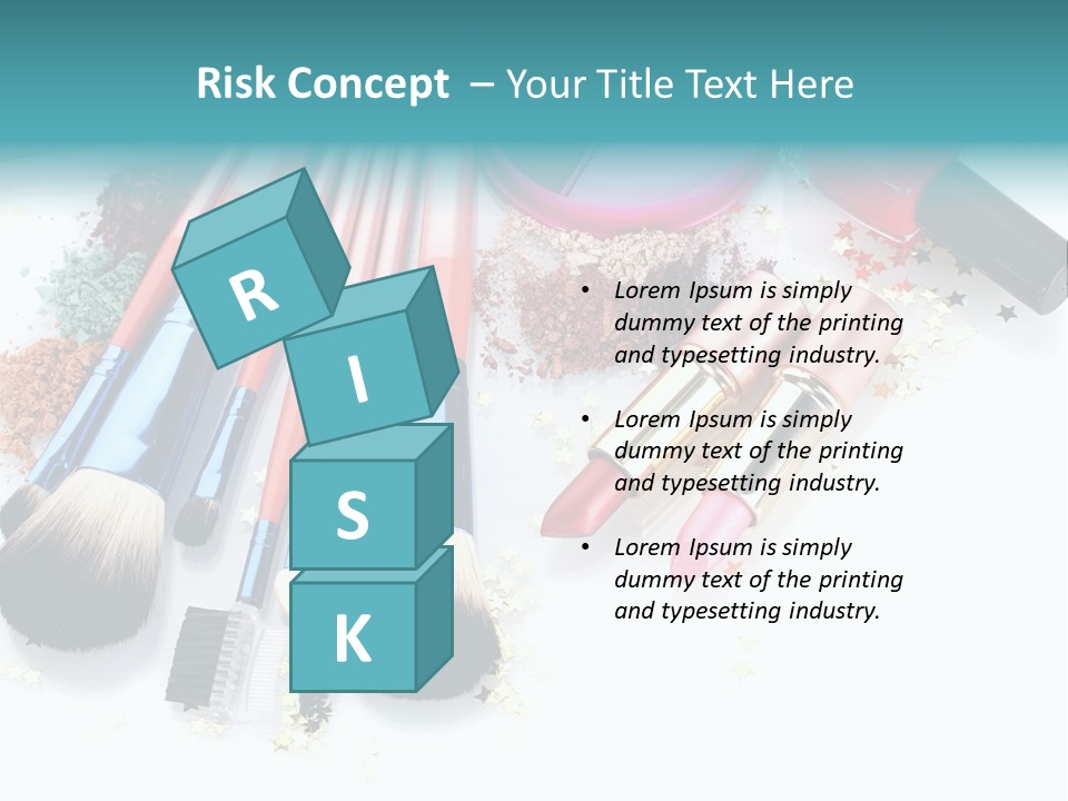 Isolated Paint Female PowerPoint Template