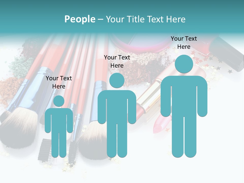 Isolated Paint Female PowerPoint Template