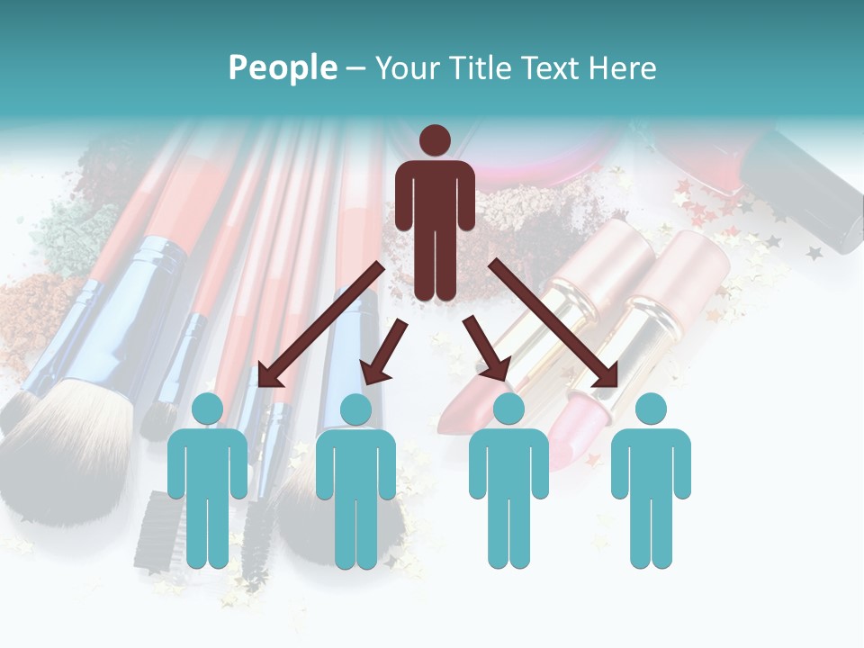 Isolated Paint Female PowerPoint Template