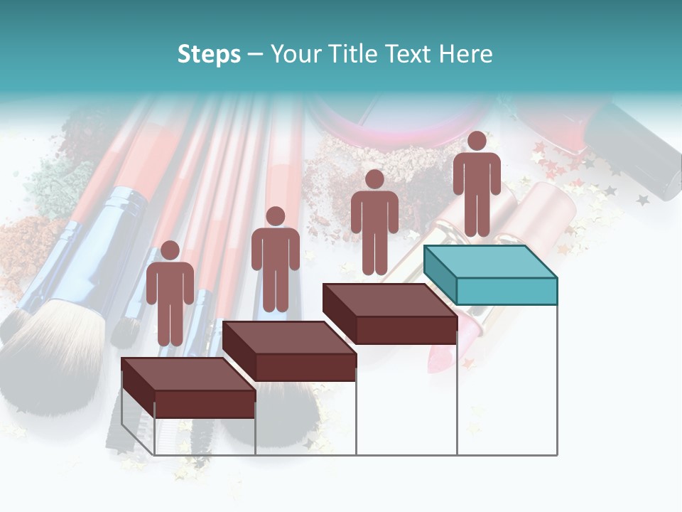 Isolated Paint Female PowerPoint Template