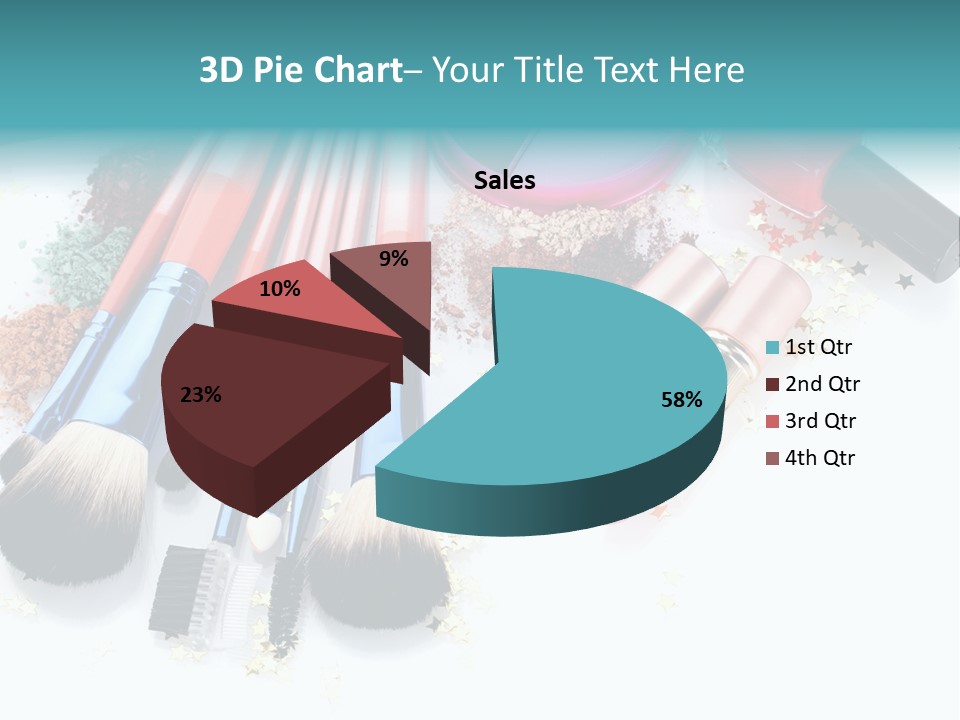 Isolated Paint Female PowerPoint Template
