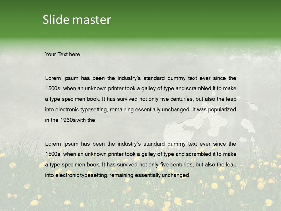 Grass Culture Textured PowerPoint Template