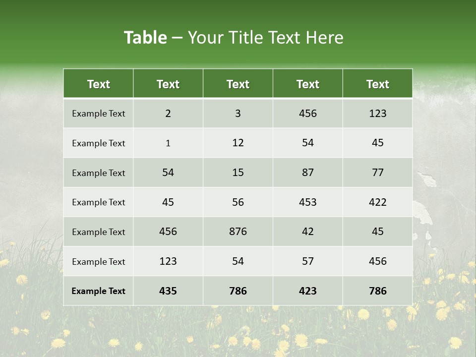 Grass Culture Textured PowerPoint Template