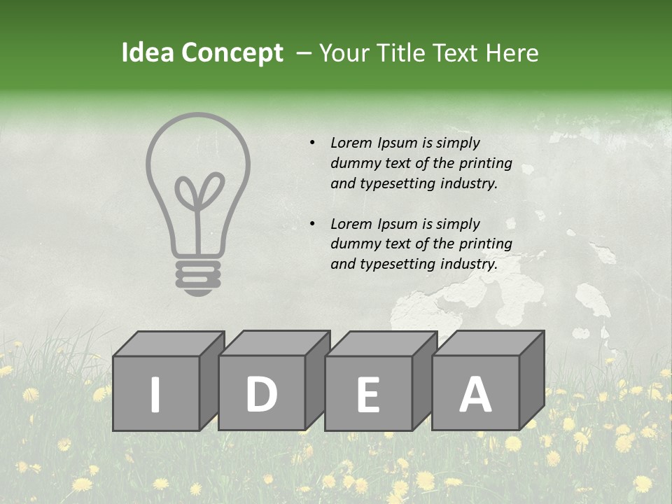 Grass Culture Textured PowerPoint Template