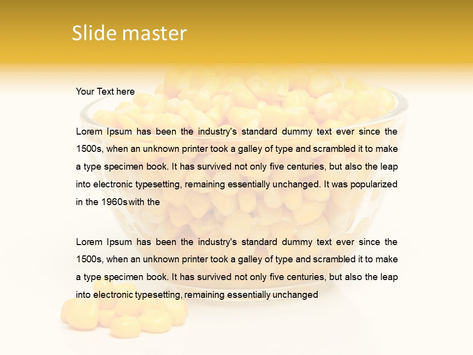 Tinned Preparation White Background PowerPoint Template